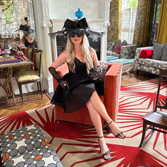 Black Maje Empire Waist Mesh Dress -Size 2 - Picture 5 of 5